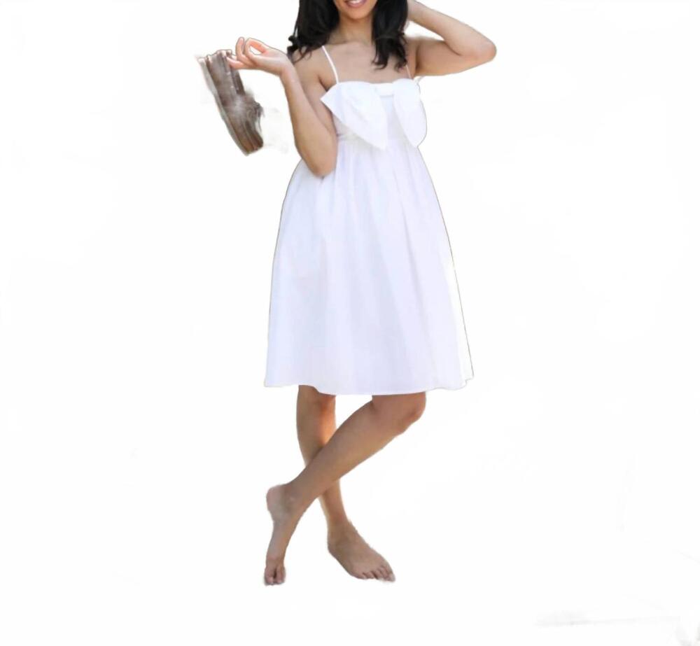 NEW NAVYBLEU women's amelia dress in white